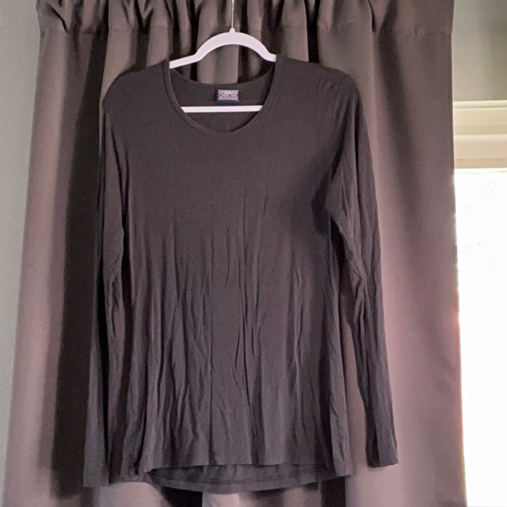 Cherokee Gray Fitted Long Sleeve T-Shirt